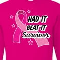 thumbnail image 4 of Inktastic Breast Cancer Awareness Had It Beat It Survivor Long Sleeve T-Shirt, 4 of 5