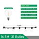 thumbnail image 1 of Guirnalda de luces LED G40 para exteriores, bombillas de plástico, lámpara de hadas para Calle, Patio, jardín, Patio trasero, Año Nuevo, navidad, 1 of 4