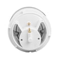 thumbnail image 2 of Pneumatic Drain Valve Button Double Drain Switch Button Round Flush Valve Toilet Replacement Button For Bathroom Accessories Silver, 2 of 9