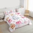 thumbnail image 3 of jejeloiu Cartoon Santa Claus Bedding Comforter Set,Chic Christmas Tree Twin Comforter Sets,Sweet Xmas Cookie Bedding Set For Teens,Ultra Soft Home Decor Reversible,2-Piece, 3 of 8