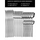 thumbnail image 3 of Myvit Juego de Cubiertos Negro y Dorado Juego Flatware de Cubiertos de Acero Inoxidable de 24 Piezas, Cuchillos, Tenedor, Cuchara, Servicio de Vajilla para 6, 3 of 6
