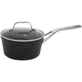 thumbnail image 4 of THE ROCK by Starfrit 3-Qt. Non-Stick Aluminum Saucepan with Glass Lid & Stainless Steel Handles, Black, 060316-004-0000, 4 of 4