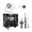 002 black red, variant on Misright Professional Music Box Pendulum Swing Clock Mechanism With Hands Shaft