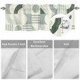 thumbnail image 6 of Abstract Geometric Light Green Stripes Valances for Windows,Rod Pocket Valance for Kitchen Bedroom Bathroom Living Room, Modern Minimal Art Window Valance Curtain Farmhouse Short Curtains 54x18in, 6 of 9