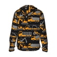 thumbnail image 2 of Picia Yellow Excavator Women's Men's UPF 50+ Sun Protection Hoodie Shirt Long Sleeve SPF Fishing Outdoor UV Hiking Lightweight Shirts-X-Large, 2 of 9