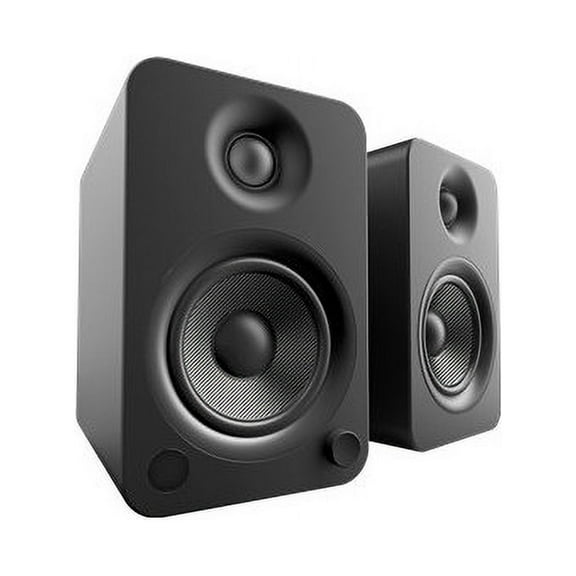 Kanto YU4 Powered Bookshelf Speakers with Built-In Bluetooth - Pair (Matte Black)
