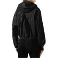 thumbnail image 3 of Reebok Coupe-Vent à Capuche pour Femmes, Noir, Petit, 3 of 3