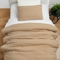 thumbnail image 5 of Better Homes & Gardens Crafted Woven 2-Piece Comforter Set, Dark Camel, T/TXL, All Ages, 5 of 6