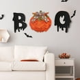 thumbnail image 4 of PRETXORVE Halloween Decorations, Halloween Fall Decor, 40Cm Pumpkin Wreath with Bow and Berries - Home Porch Decoration - Pumpkin for Halloween Christmas Thanksgiving Wall Decoration, 4 of 8