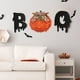 thumbnail image 4 of Corona de calabaza de 40 cm con lazos y bayas - Decoración de puerta principal de otoño para Halloween y Acción de Gracias - Decoración de pared con guirnaldas de calabazas, 4 of 8
