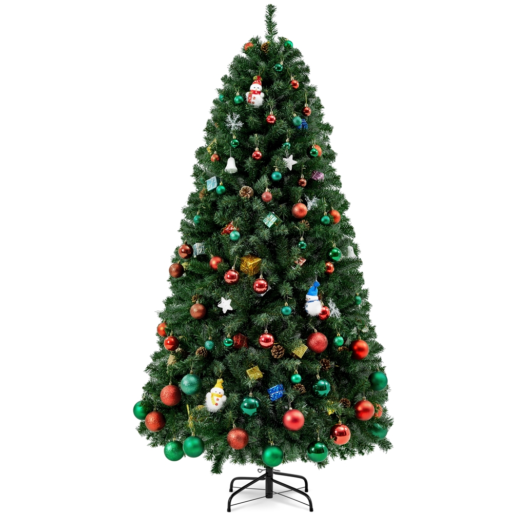 Yaheetech 6ft Hinged Spruce Artificial Christmas Tree with Foldable