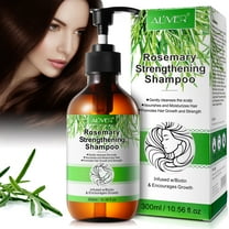 Aliver Rosemary Strengthening Shampoo Infused with Biotin, Gently Cleanses Scalp and Helps Hair Care and Strengthen Weak and Brittle Hair, 10.5 Ounces