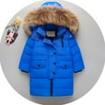 thumbnail image 2 of KAUOD Kids Long Parka Coats Winter Padded Waterproof Puffer Jackets Boys Girls Faux-F𝐮r Hood Quilted Snow Ski down Outwear, 2 of 4