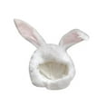 thumbnail image 2 of Eoperou Women Winter Hat Long Ear Bunny Ears Solid Color Fluffy Earflap Keep Warm Thick Lightweight Soft Winter Beanie Headdress, 2 of 8