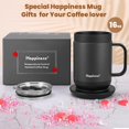 thumbnail image 4 of Taza inteligente térmica para café Happiness de 16 oz recargable, 4 of 8