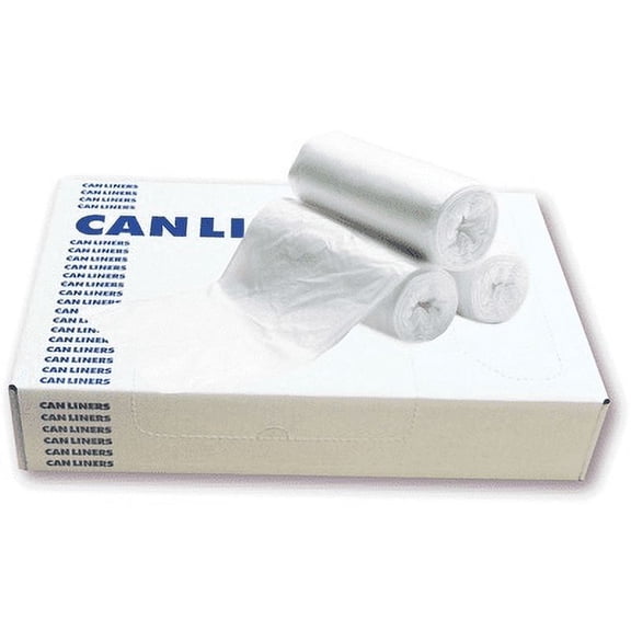 Heritage-Heritage Multipurpose Design Clear Can Liner - 22" Width X 25" Length - Low Density - Clear - Linear