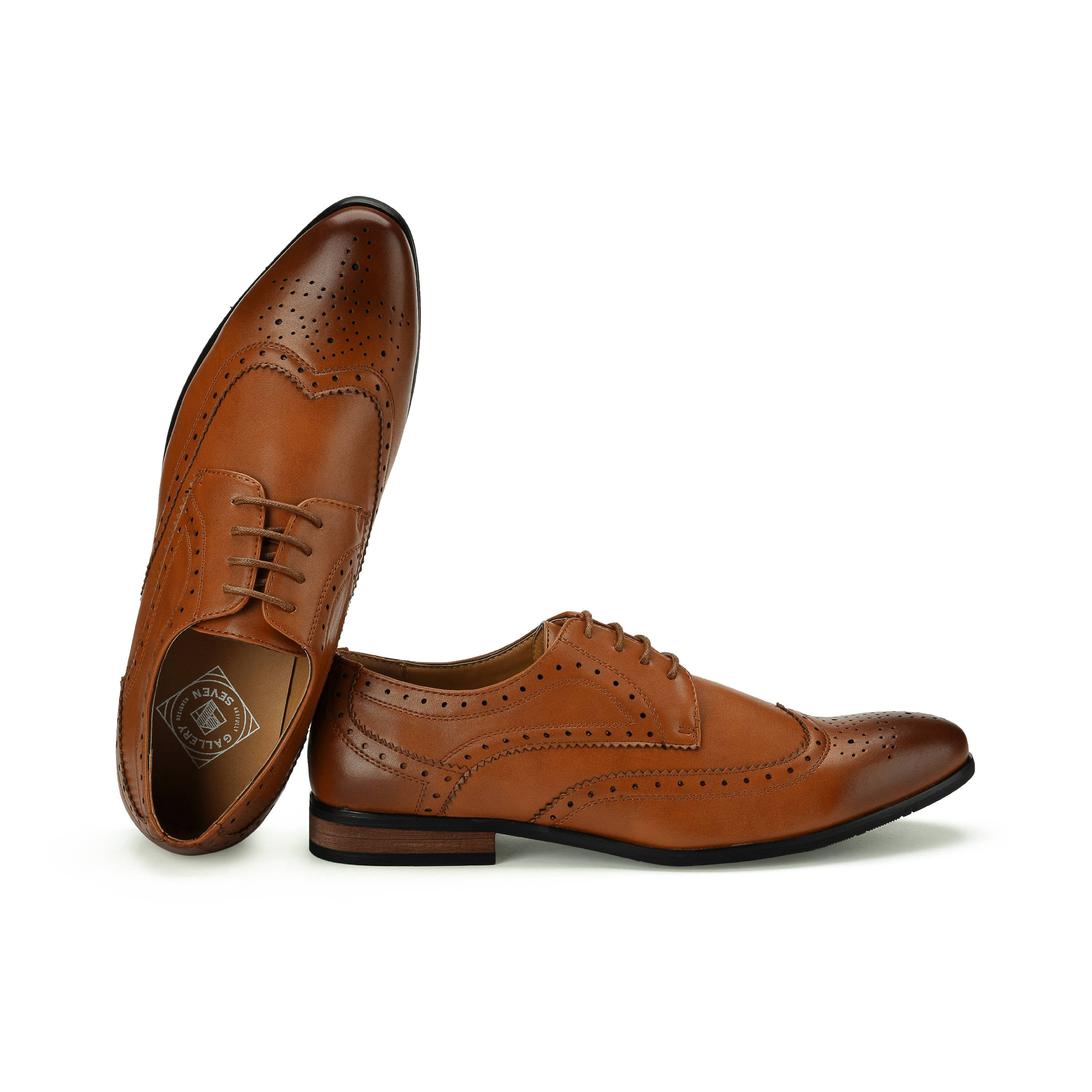 Gallery Seven Fine Detail Wingtip Oxford Shoes for Men
