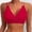 Red, variant on Fringed Bikini Bra Set Suspender Top For Dance And Performance Team Green,S