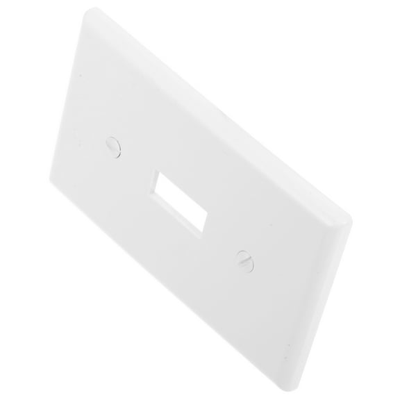 Raindrops White Single Light Switch Cover Plate with Smooth Rounded Edges for Wall Socket