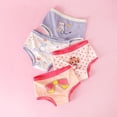 thumbnail image 3 of URMAGIC Toddler Girl Cotton Comfortable Cute Cartoon Print Underwear Light And Breathable Briefs Kids Panties|pack of 4, 3 of 8
