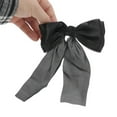 thumbnail image 5 of Unique Bargains 1 Pc Elegant Bow Ribbon Duckbill Hair Clips Hairdo Clip Black, 5 of 5