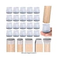 thumbnail image 1 of Protectores de silicona para patas de silla, 24 unidades, tapas de 3-5 cm con almohadillas de fieltro antideslizantes., 1 of 1