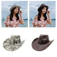 thumbnail image 2 of Weflink Unisex Foldable Cowboy Hats Portable Design Costume Accessory For Music Festivals Horse Rides Travel Essential, 2 of 10