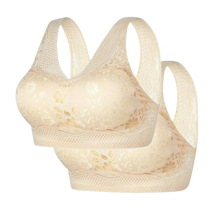 Ofreoo Plus Size Women s Full Coverage Underwire Bra Minimizer Lace Comfortable Cushion Strap Clearance Sales Online Deals