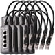 thumbnail image 1 of Divisor Ethernet VentDepot 10Pzas RJ45 1-4 100Mbps Interior Negro Plástico y Metal, 1 of 2