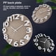 thumbnail image 2 of Reloj de pared Inteprter 3D 12 pulgadas silencioso punteros de Metal Decoración Gris 30*30*4.2 cm HA082694-01, 2 of 6