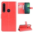 thumbnail image 4 of Funda tipo libro para Motorola MOTO G8 Plus, cartera todo‑en‑uno, funda multifuncional con tarjetero y correa de muñeca desmontable, 4 of 5