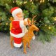thumbnail image 4 of Gwong Juguete Decoración navideña Caminata Novedad Plástico Elk Pulling Sleigh Papá No Tejor para fiestas Gwong 30013919, 4 of 6