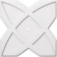 thumbnail image 1 of Ekena Millwork CMP24TS-01000 24 in. OD x 1 in. ID Square Titus Architectural Grade PVC Contemporary Ceiling Medallion, 1 of 1