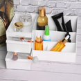 thumbnail image 2 of Trousse de maquillage professionnelle, boîte de rangement pour cosmétiques, organiseur de bureau avec tiroir, blanc, 2 of 4