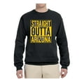 thumbnail image 2 of Straight Outta Arizona ARI Fan | Fantasy Football | Mens Sports Crewneck Graphic Sweatshirt, Black, 3XL, 2 of 4