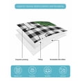 thumbnail image 4 of Quilts Queen Size Bedding Set, Black White Checkered Reversible Summer Quilt 3 Pieces, Farmhouse Buffalo Plaid Botanical Lightweight Bedspreads Coverlets with 2 Pillow Shams for All Seasons, 4 of 5