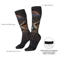 thumbnail image 4 of Fotbe Classical Style Brown Owl Calcetas Divertidas Estampadas para Hombre y Mujer, Calcetas de Algodón hasta la Rodilla para Caminar, Correr, Enfermería y Embarazo, 4 of 6