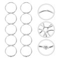 thumbnail image 2 of LEXSOMEO 20pcs Loose Leaf Rings Ring Clips Binding Rings Rings for Note Metal Rings Diy Book Rings, 2 of 5