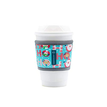 Java Sok Reusable Hot Coffee Cup Sleeve for Hot Coffee and Tea from Starbucks Coffee, McDonalds, Dunkin Donuts, More (Ho Ho Ho)