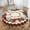 Floral Wreath Red White Tulip, variant on Love Dove Paris Romance Heart Round Tablecloth Waterproof Oil Proof Spill Proof Table Cloth 70" for Camping, Dining, Indoor and Outdoor Table Cover