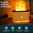 thumbnail image 3 of Essential Oil Diffuser - with Flame Light, 300mL Aromatherapy Mist Humidifier, Quiet Aroma Air Diffusers with Auto Shut-Off Protection, 3 of 5