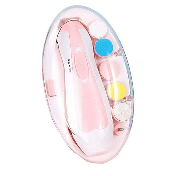 Chmadoxn Lime à Ongles pour Bébé, Coupe-Ongles pour Bébé Sécuritaire, Trousse de Lime à Ongles pour Bébé avec 5 Tampons de Rechange Supplémentaires, Trousse de Taille et Polissage pour Nouveau-Né, Nourrisson, Tout-Petit Ou Aiguiseur d'Ongles pour Adulte
