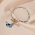 thumbnail image 6 of CTUELOVE Fashion Jewellery Lovely Butterfly Shaped Gradient Color Couple Bracelet Necklace Gifts, 6 of 6
