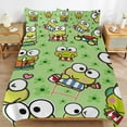 thumbnail image 6 of Keroppi Duvet Cover Set 3-Piece Bedding Set Soft Warm And Comfortable Soft Bed Set with 1 Duvet Cover And 2 Pillowcases for Bedroom All Season, 6 of 8