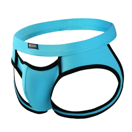 

MRULIC lingerie for women Erotic Men s Thong Underwear Pants Briefs Underwear Cotton Underwear Blue + L