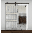 thumbnail image 4 of Essencaliy 36in x84in Solid Wood Barn Door, Made-in-USA Farmhouse Interior Sliding Barn Door With 6.25ft Barndoor Hardware Kit (DIY), 4 of 5