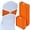 Orange, variant on 100 Pcs Spandex Chair Sashes with Crown Buckle Slider Stretch Chair Bands Cover Ties for Wedding, Banquet, Gala, Corporate Event, Birthday Party, Baby Shower(Sage Green)