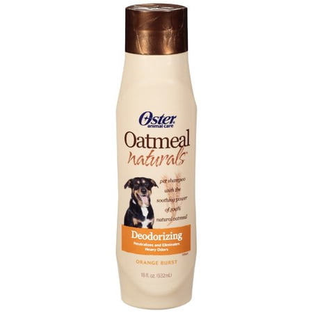Oster Animal Care Oatmeal Naturals Deodorizing Orange Burst Shampoo, 18 oz