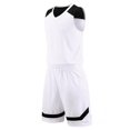 thumbnail image 6 of Maqroz Basketball Jersey Set for Men V Neck Sleeveless Tank Top Mesh Breathable Athletic Shorts Team Uniform Sports Training Two Piece Outfit Size 3-15 Years, 6 of 7