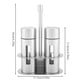 thumbnail image 3 of Botellas de especias reutilizables ANGGREK Tarro organizador de condimentos Acero inoxidable Plata, 3 of 8